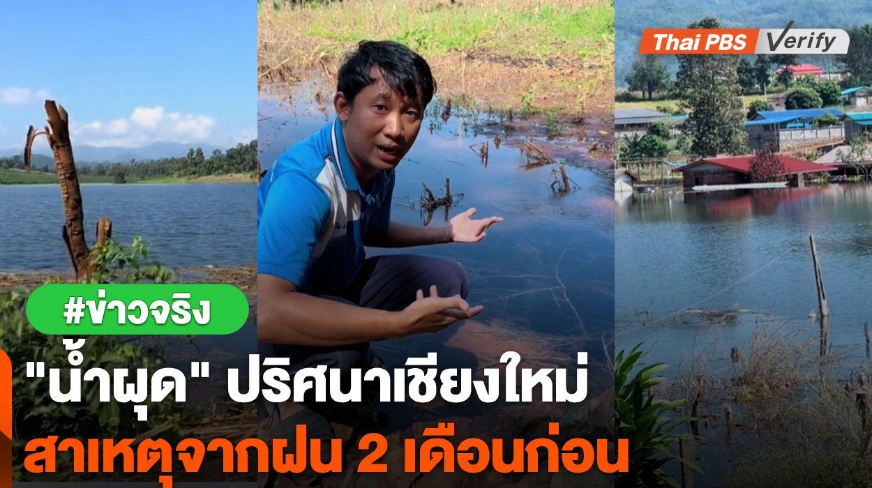 “น้ำผุด” ปริศนาที่เชียงใหม่ สาเหตุจากฝน