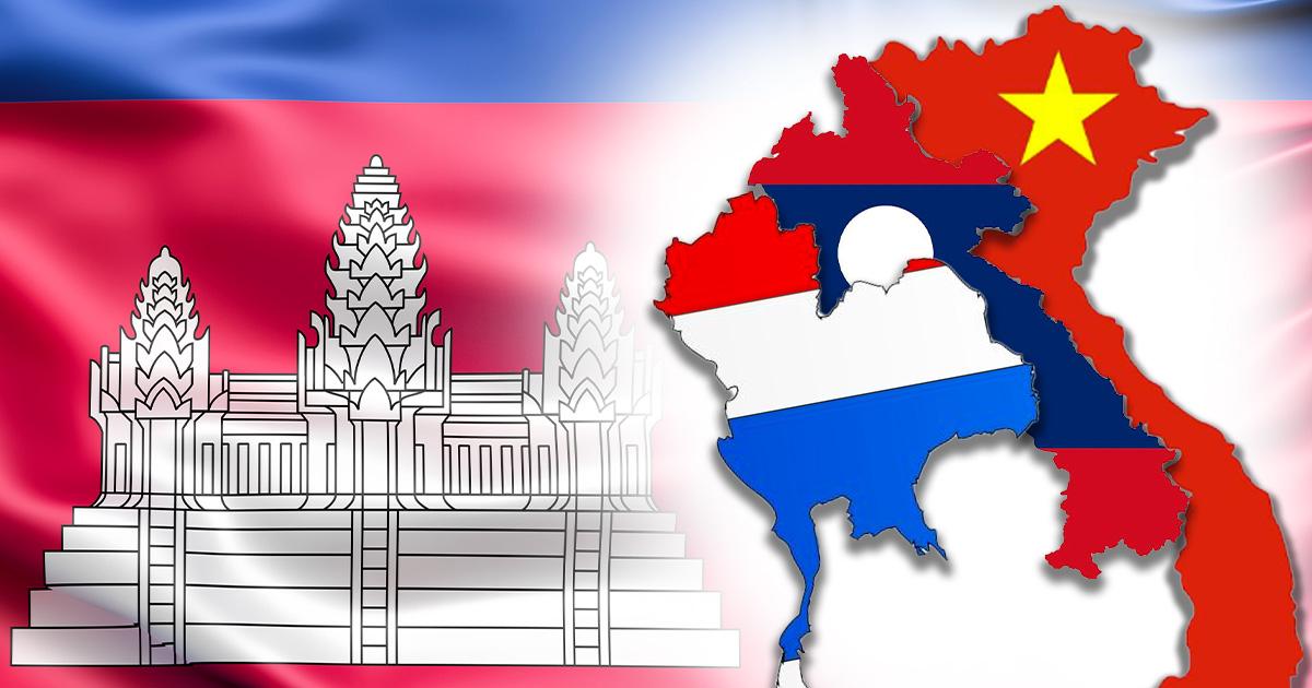 Verified: The Cambodian page states “Laos-Thailand-Vietnam” seized Cambodian territory totaling 62 provinces; the truth is a distortion.