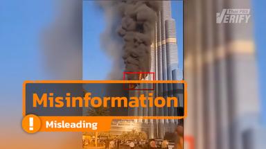 Video claiming Iranian 1,800-rocket attack on Dubai’s Burj Khalifa is AI‑generated