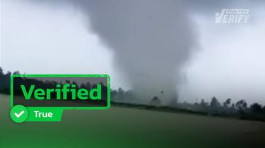 Whirlwind Video Hits Ranot District, Songkhla Province Verification Confirms Video is Real.